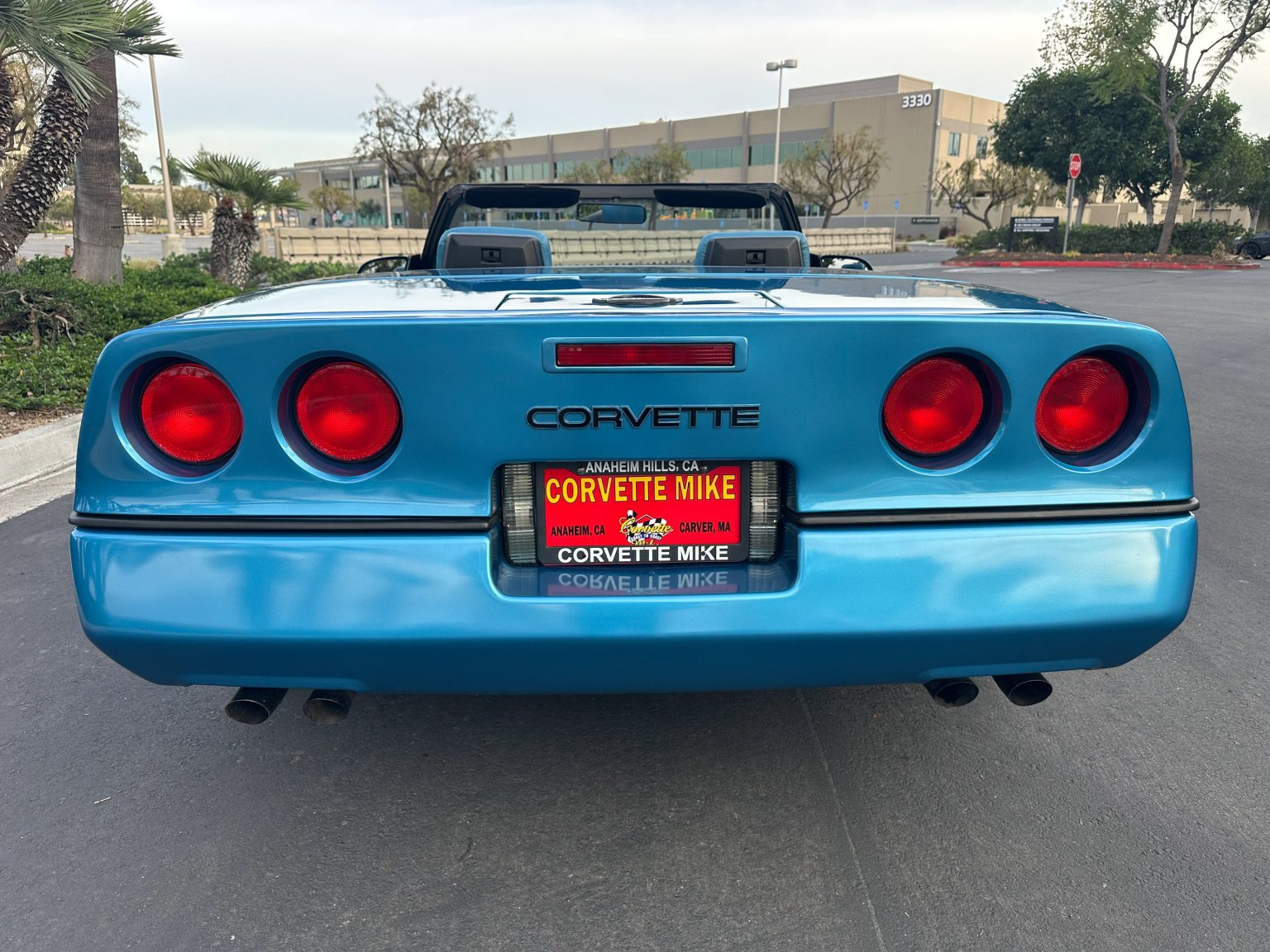 1989 Blue Corvette Convertible 0848
