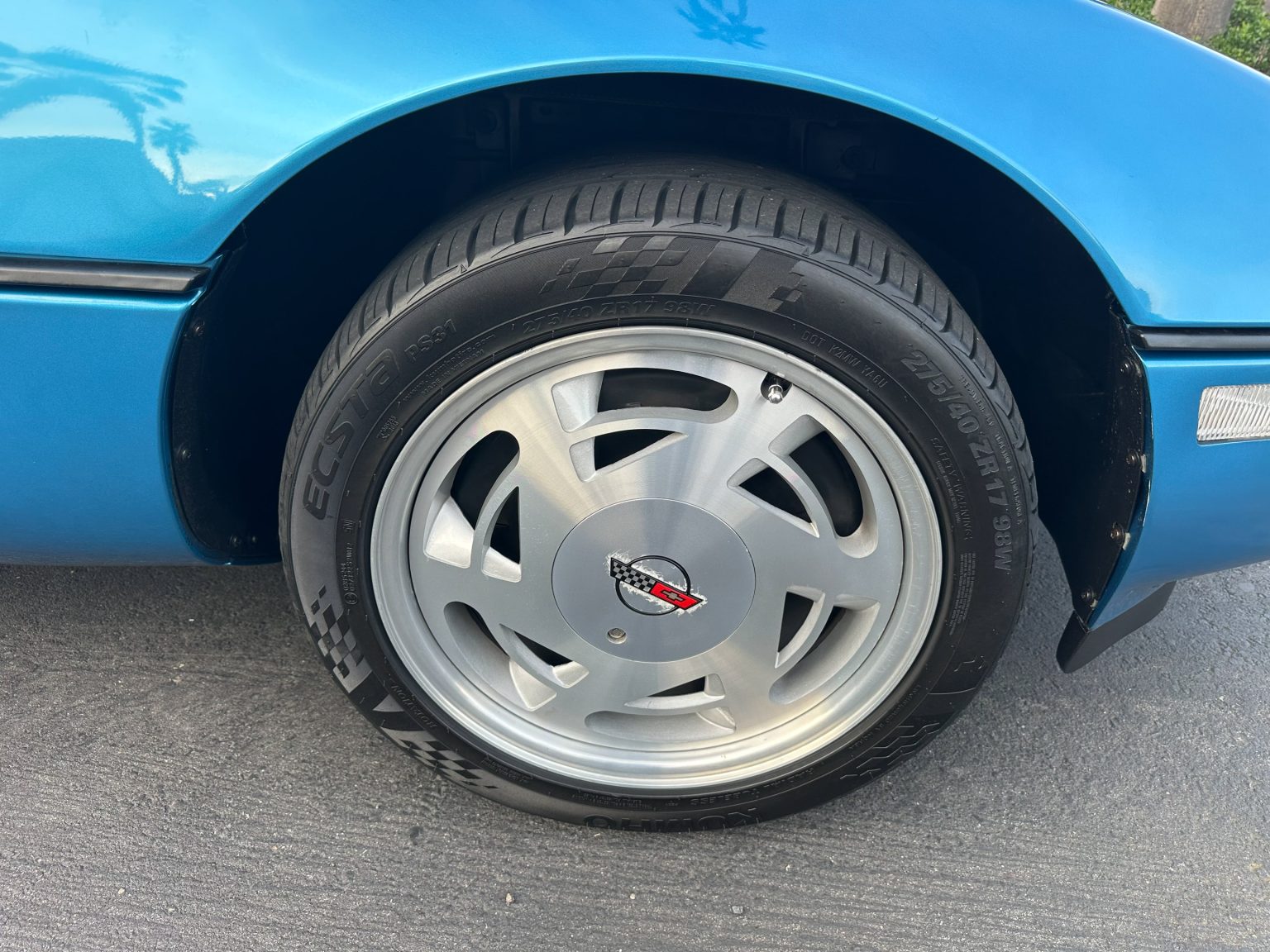 1989 Blue Corvette Convertible 0850