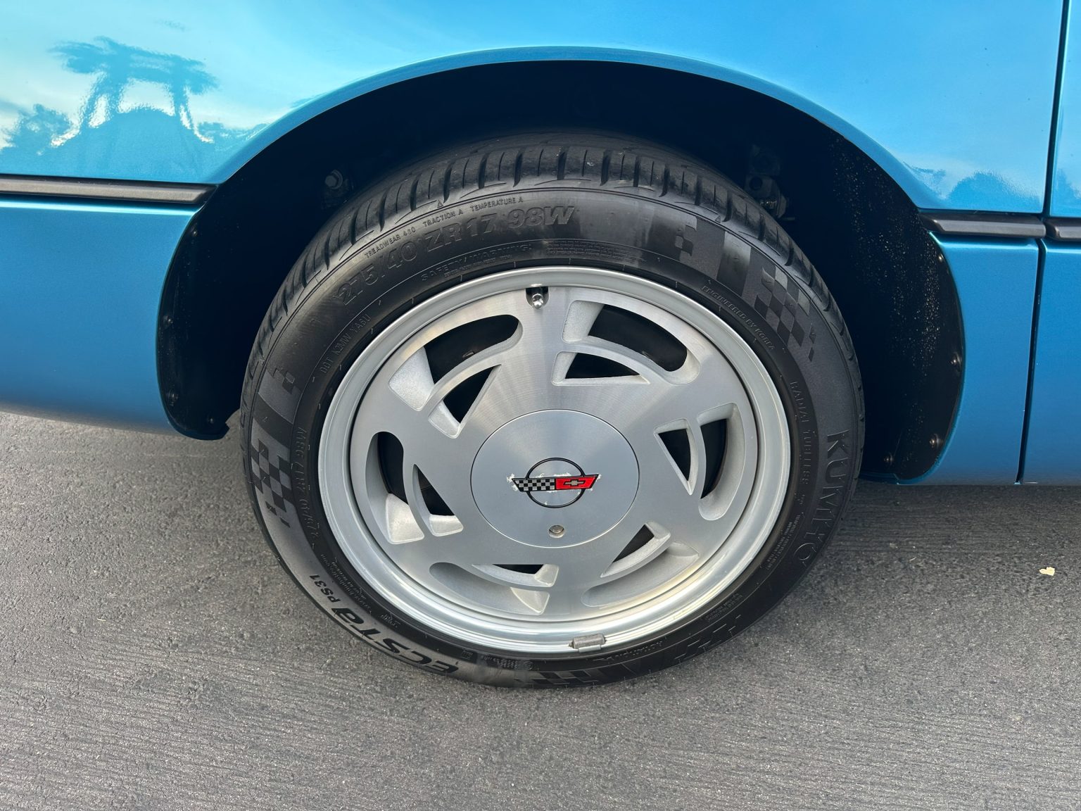 1989 Blue Corvette Convertible 0851