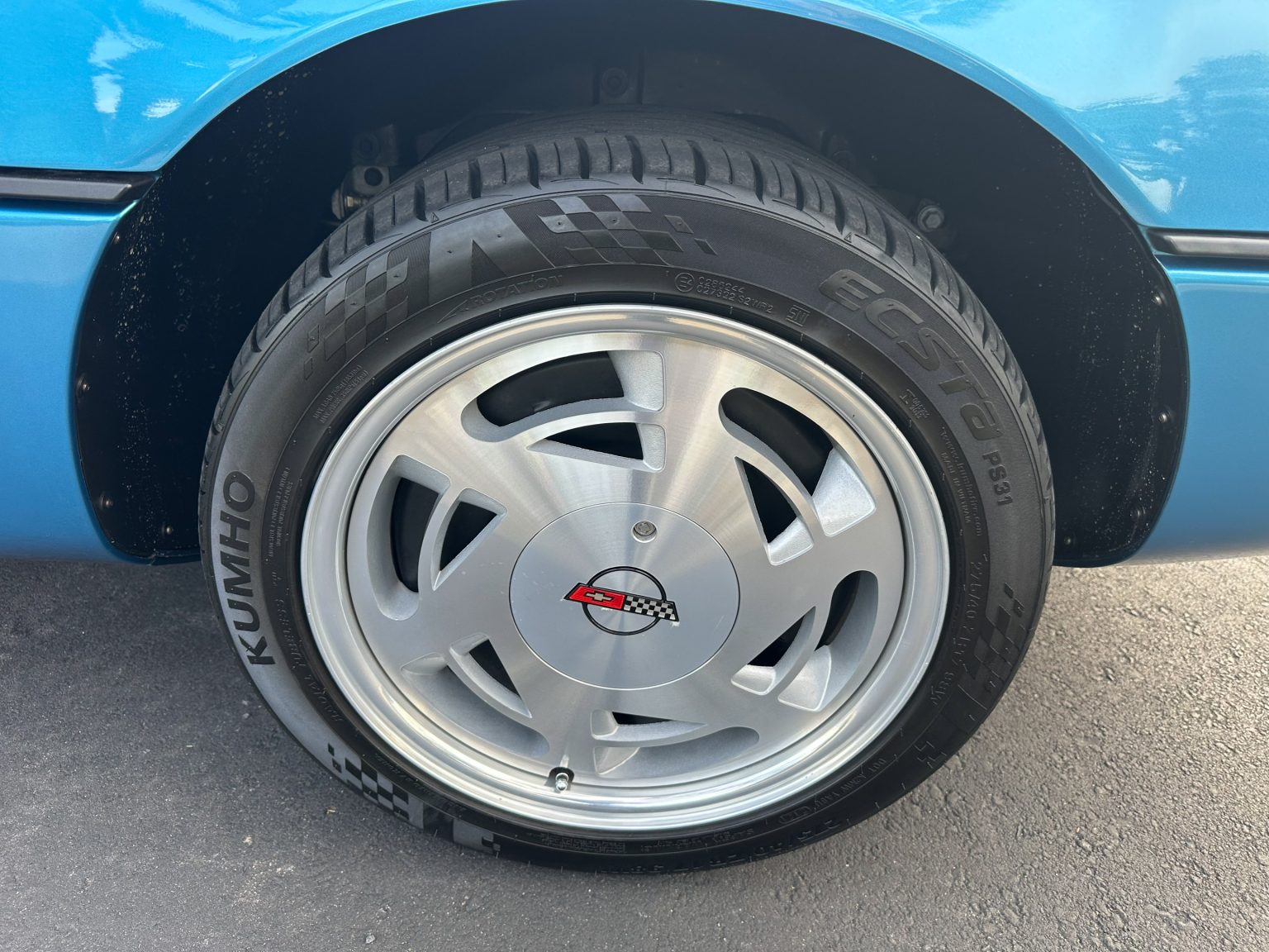 1989 Blue Corvette Convertible 0853