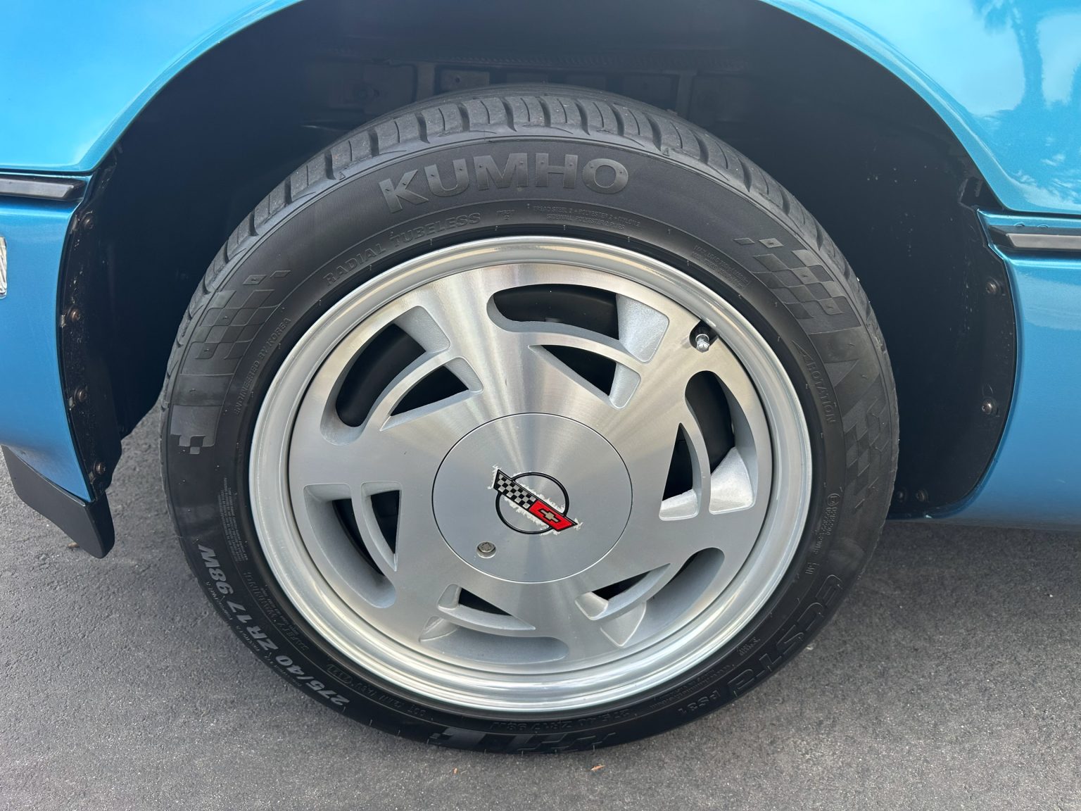 1989 Blue Corvette Convertible 0854