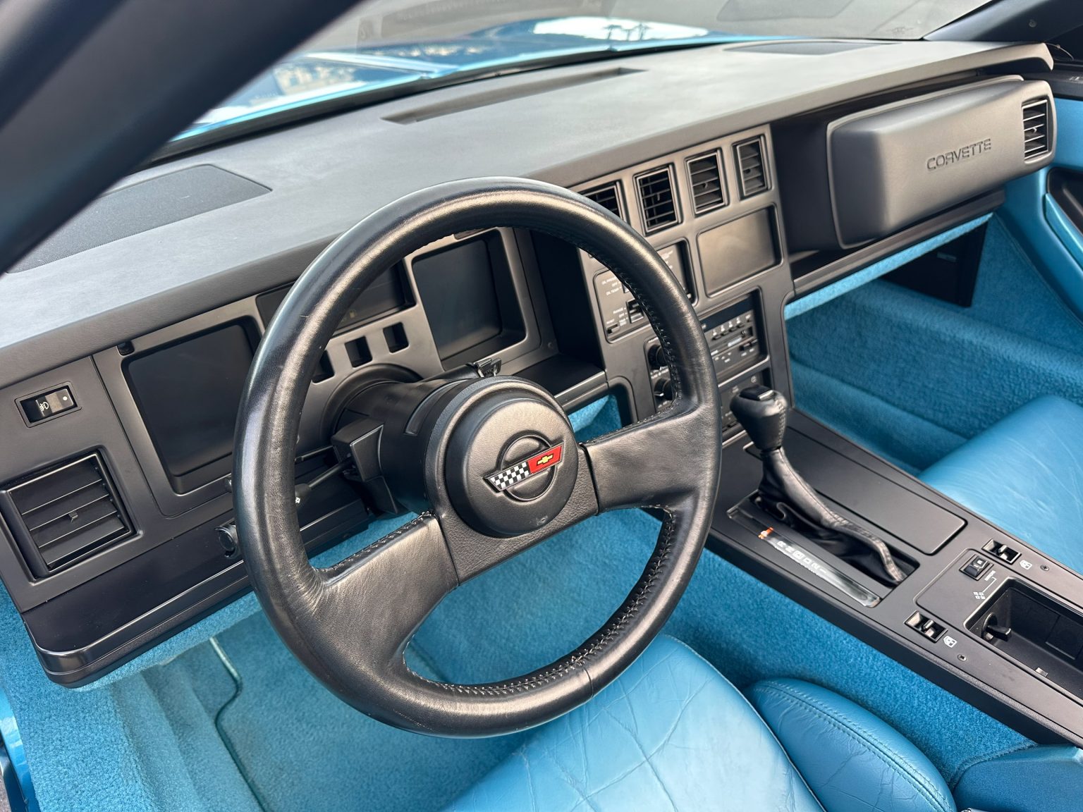 1989 Blue Corvette Convertible 0859
