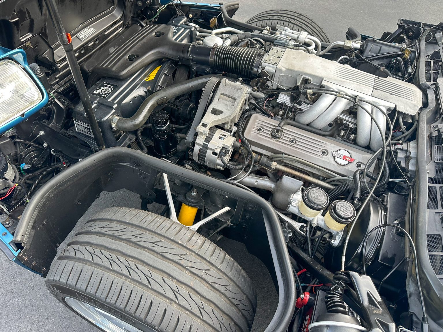 1989 Blue Corvette Convertible 0874
