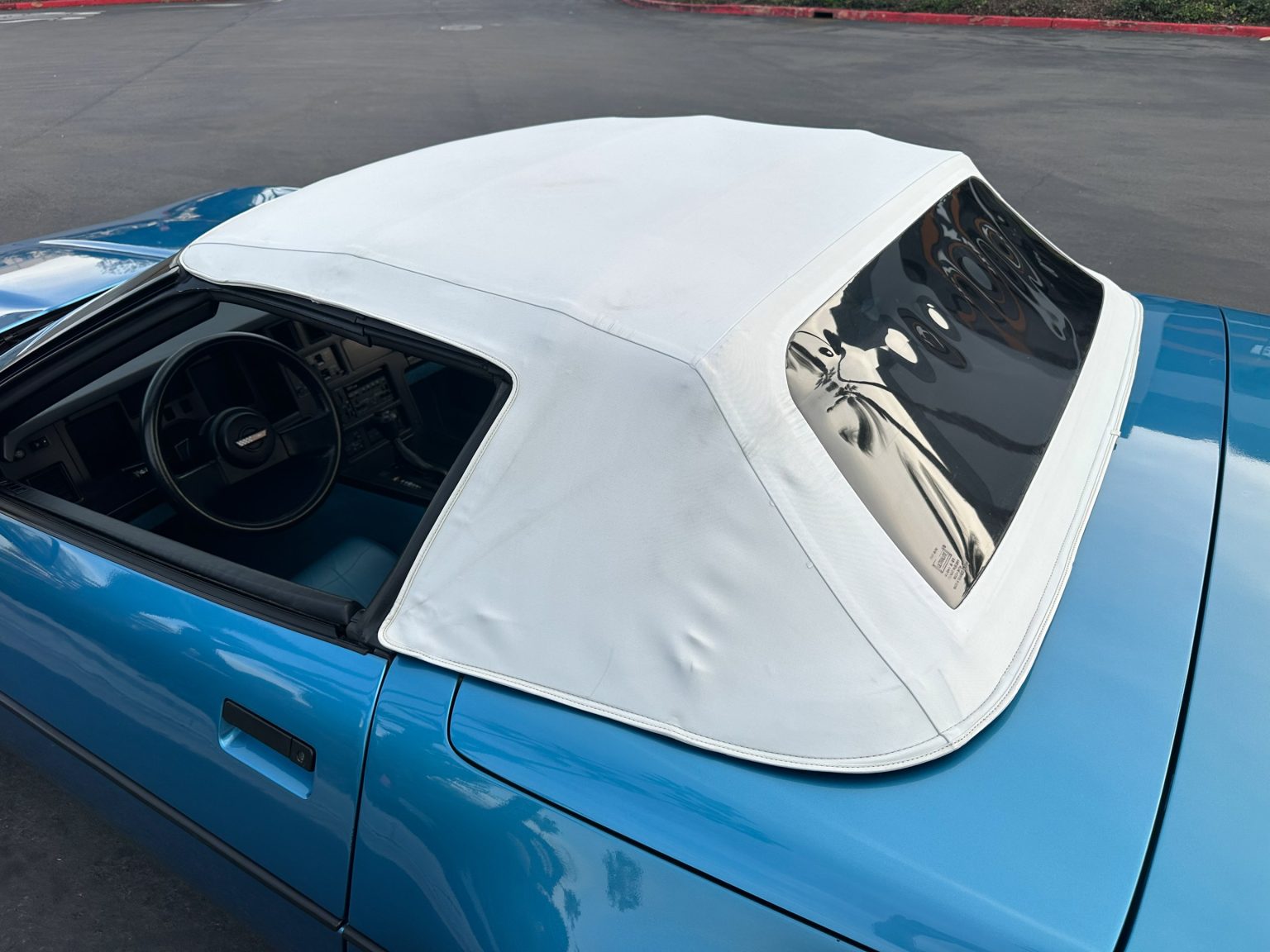 1989 Blue Corvette Convertible 0887