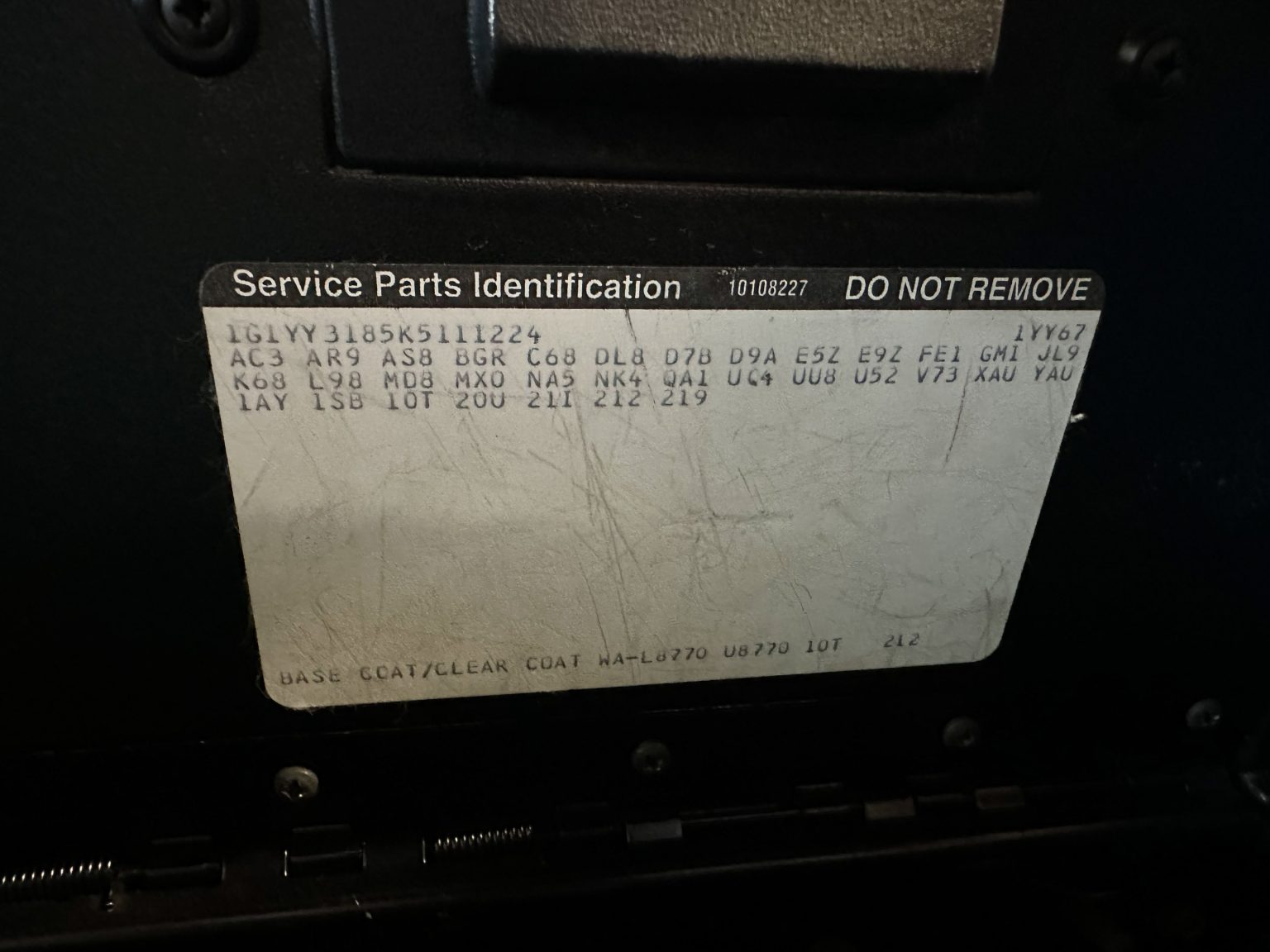 1989 Blue Corvette Convertible 0889