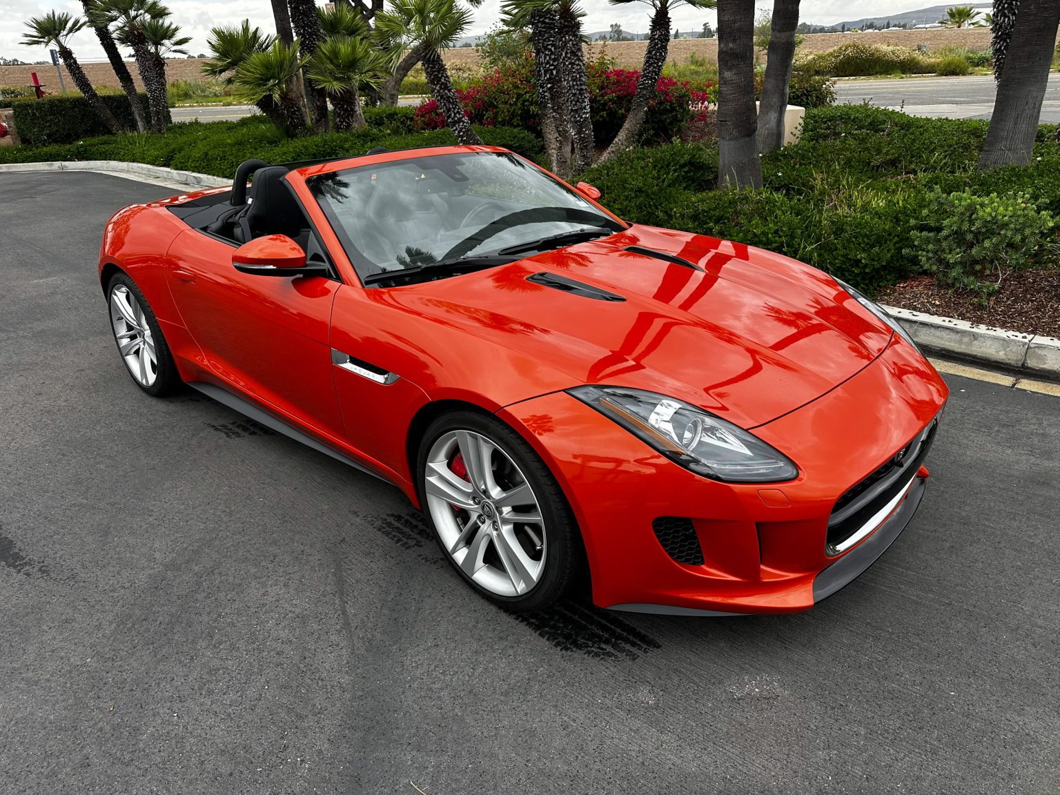 2014 Orange Jaguar F Type Convertible 1933