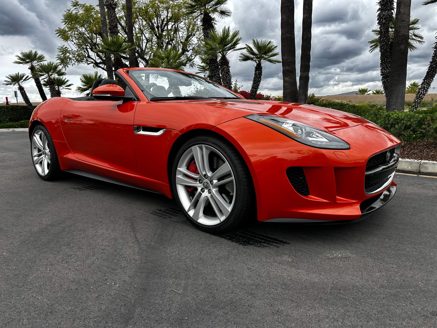 2014 Orange Jaguar F Type Convertible 1934