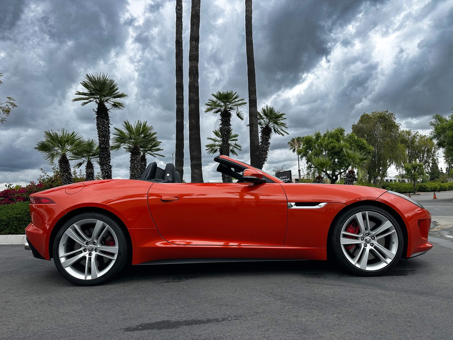 2014 Orange Jaguar F Type Convertible 1935