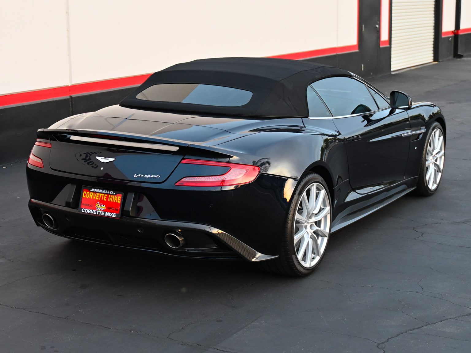 2016 Ultramarine Black Aston Martin Vanquish V12 Convertible 1500